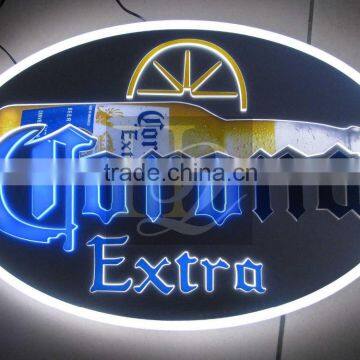 acrylic LED open/welcome sign for bars/LED acrylic exit sign