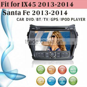 touch screen car dvd player fit for Hyundai IX45 2013 - 2014 santa fe 2013 - 2014 with radio bluetooth gps tv