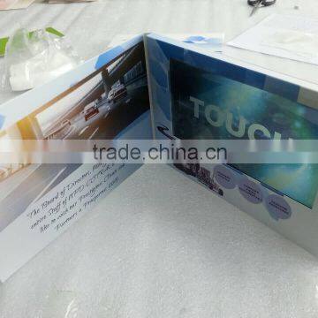 Popular 7" customized design video card, video brochure for important meeting