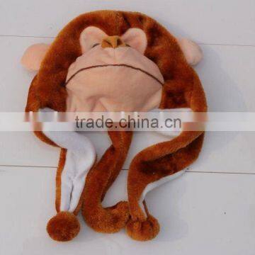 monkey plush stuffed hat