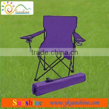 Folding purple camping chair