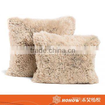 Wholesale Beige faux fur cushion custom