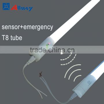 rechargeable led T8 tube light Microwave Sensor Emergency led indicator