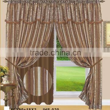 JHS-020 15 years top-rated golden seller newest 100% polyester jacquard finished curtain gauze