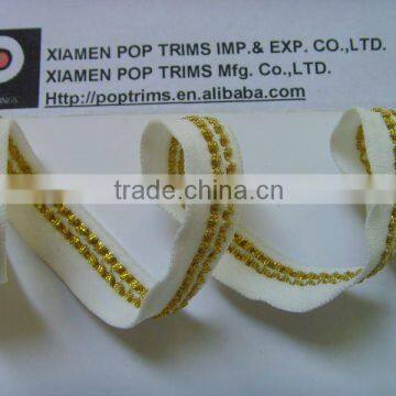 nylon elastic metallic webbing