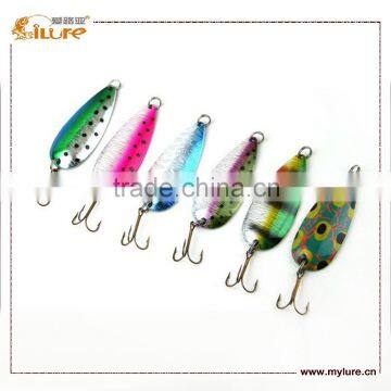 Popular Bright Laser Coating Baits Metal Fishing Lure