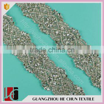 HC-7014-1 Hechun Hand Embroidery Designs Bridal Sash Belt Quality Choice photo-2