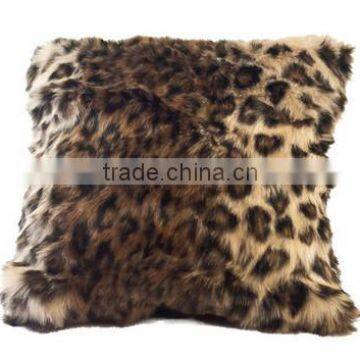 printed leopard pillows/faux fur pillow covers/fashion luxury pillows