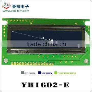 1602 Character LCD Display 3.3V/5Vyellow green16x2 lcd display