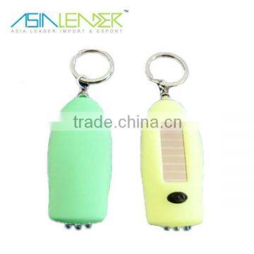 Mini promotion ellipsoid Solar led keychain