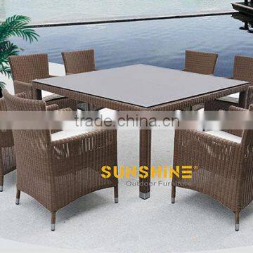 China manufacturer wholesale hotel outdoor furniture/PE rattan table set