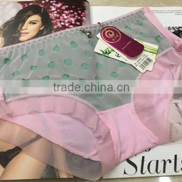 Manufacture Wholesale Gorgeous Decorative Border Lace Girl Panty Underwear photo-3