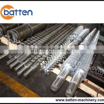 twin conical bimetallic extruder barrel and screw factory for plastic machine