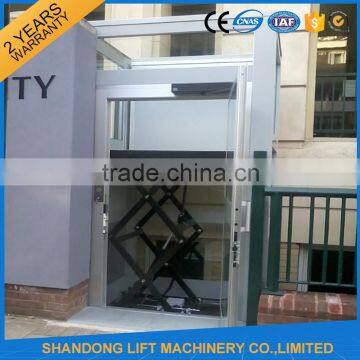 Scissor lift platform for wheelchair lift / elevator