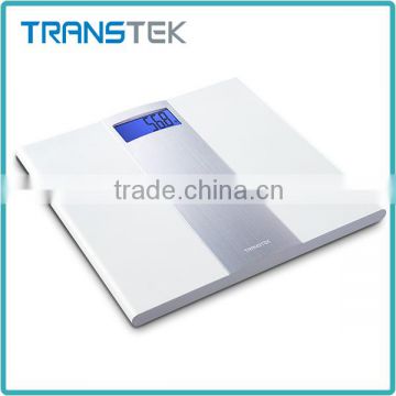 Digital Bathroom Scale with Elegant Silver Surface