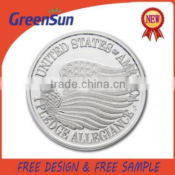 Popular factory price hot sale promotion silver 1oz maple leaf coin