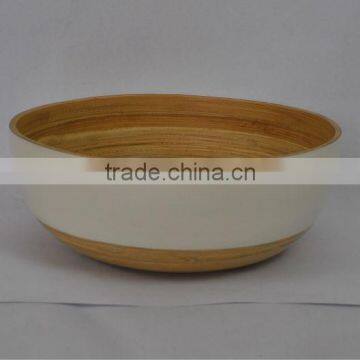 Spun bamboo bowl