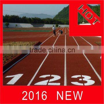 Plastic outdoor sports flooring synthetic running track with low price