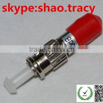 Red cover Male -female ST Fiber Optic Attenuator in Communication Equipment