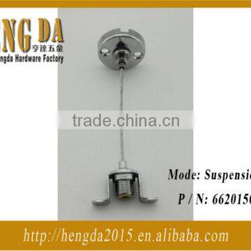 Aircraft cable lighting fixture suspension