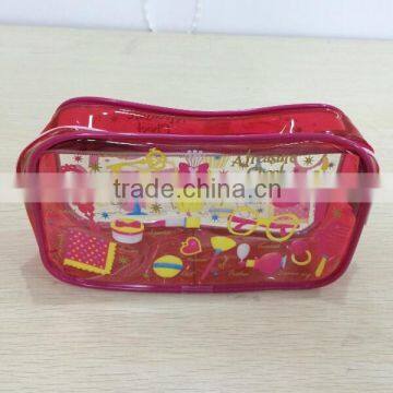 transparent pvc bag with zipper