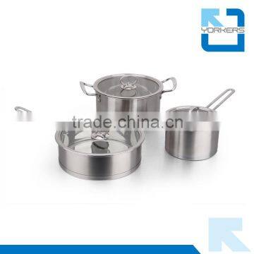 3 Pieces of 304 Stainless Steel Pots Set