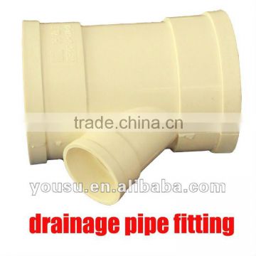 45 degree y branch pvc pipe fittings for drain pipe