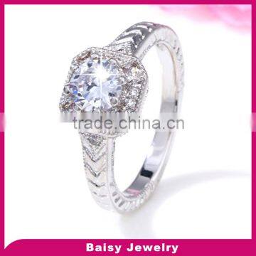 Trade assurance supplier Fashionable Jewellery silver new design ladies finger ring