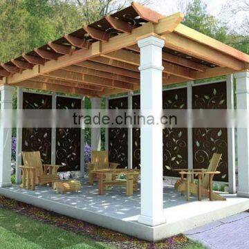 Wood plastic composite pergola/outdoor garden decorative pergola/wpc pergolas