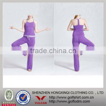 fitness cooling purple Yoga clothing bamboo