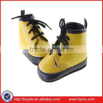 Toddler baby boys girls yellow crib shoes casual shoes size 0-6 6-12 12-18 month