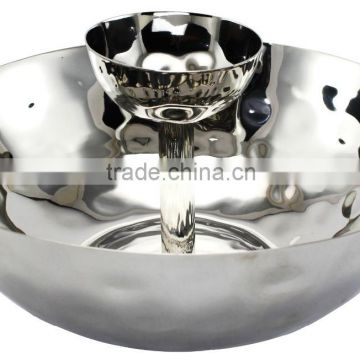 CHIP N DIP BOWL STAINLESS STEEL