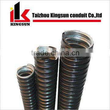 Black Color PVC Plastic Coated Metal Flexible Pipes