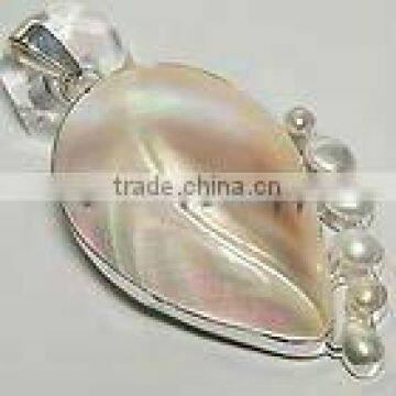 Silver Stylish Charm Pendant Gemstone Jewelery