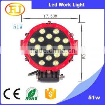 51W Work Led Light Commerical Electric Led Work Light Led Tractor Work Light
