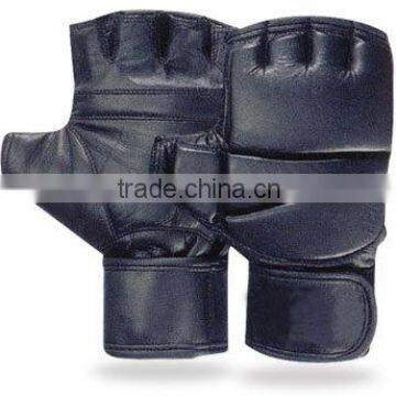 Half Finger Grappling Gloves Made of Genuine Leather