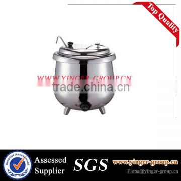 Electric stainless steel soup warmer/soup chafing dish/soup pot