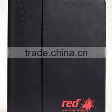 A4 leather file folder document holder fashion portfolio folder leather portfolio folder from factory