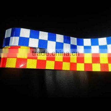 Self-Adhesive PVC Reflective Plaid Ribbon