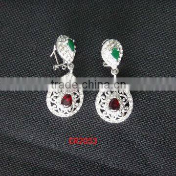 Pendant Earrings Earrings Type and Women's Gender Emerald Earrings