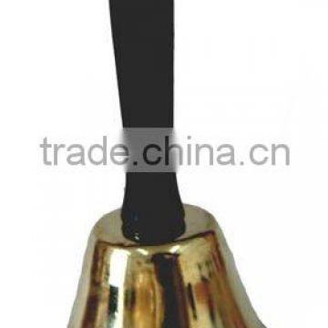 handle bell in gold color 6.5cm dia for celebration A1-165(A406)