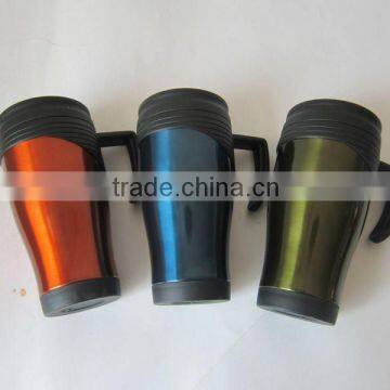 16 oz BPA Free Double Wall Insulated Travel Mug