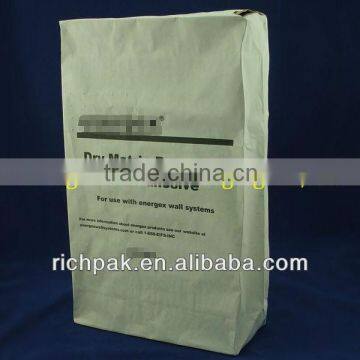 white cement mortar sack kraft paper bag