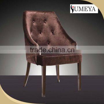 Restaurant and living room chair banquet wooden chair single seat sofa chair for hotel