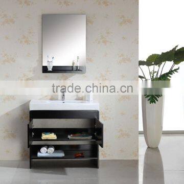Contemporary Simple Bathroom Vanity With Single Drop-in Sink From China photo-4