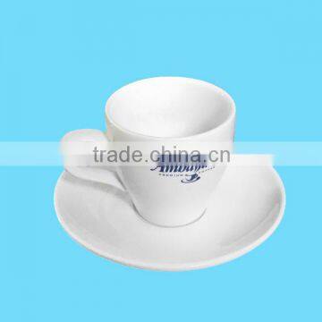 ceramic coffee cup and saucer set