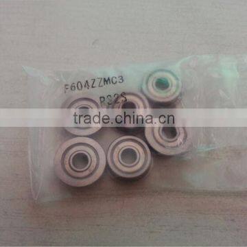 F604ZZ Shielded Flanged Miniature Ball Bearings F604ZZMC3