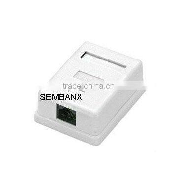 CAT6 UTP 1 port RJ45 surface mount box