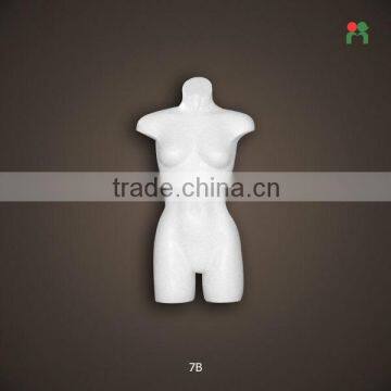 Wholesale fashion mannequin torso for display plastic bra mannequin white 7B