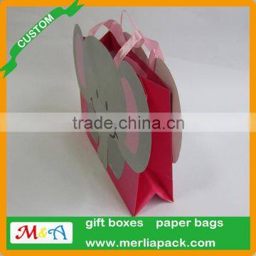 CMYK Printing Gift Wrap Bags Industrial Use Shopping Cartoon Elephant Bags